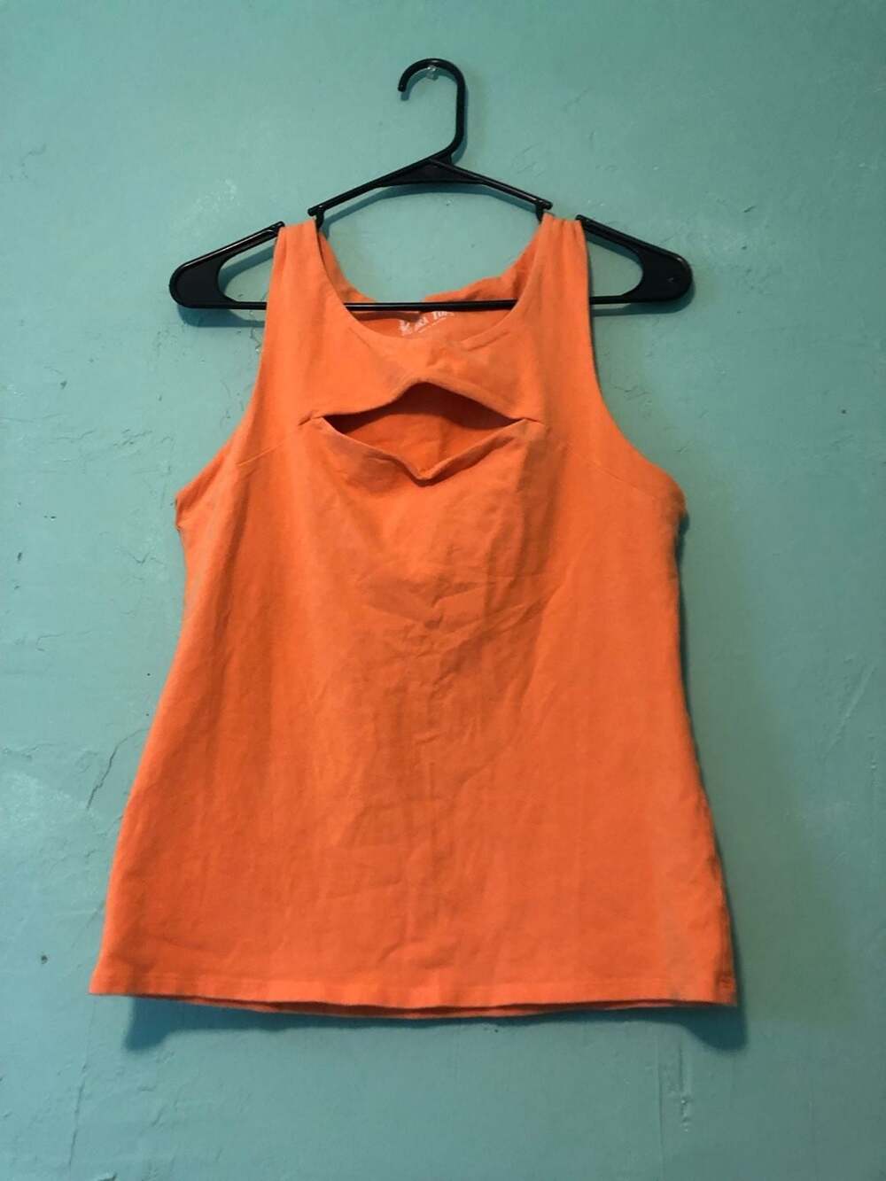 Victoria's Secret Bra Tops Orange Keyhole Tank Top Size L